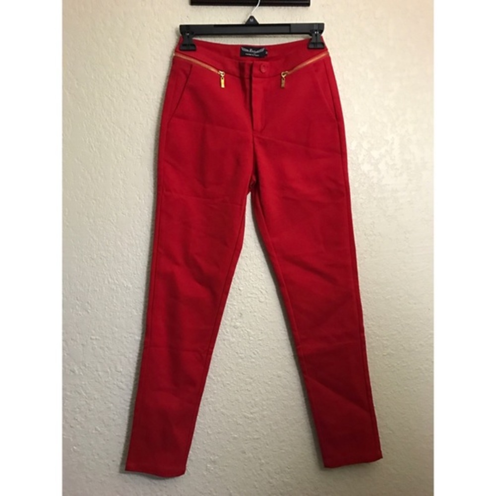Betsy Red high waist Pants size M